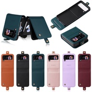 Phone Case For Samsung Galaxy Z Flip 7 / Z Flip 6 / Z Flip 5 / Z Flip 4 / Z Flip 3 Leather Wallet Ma