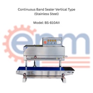 BS-810AII Continuous Band Sealer Vertical Type (Stainless Steel)