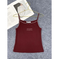 Burgundy Breathable 95%Cotton+5%Spandex Vest - Lightweight Outerwear