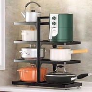 jiketai Sink Cabinet Pot Rack Organizer with Multiple Layers for Kitchen