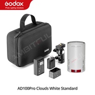 Godox AD100Pro 100Ws TTL 2.4G HSS 1/8000s Pocket Flash Light with 7.2V/2600mAh Lithium 360 Full Powe