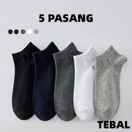 [ 5 Pairs ] THICK+ Short Adult Thick Socks Unisex Thick Socks/ Girls Thick Socks/ Plain Thick Socks/