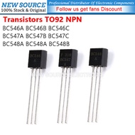 [10pcs] Transistor TO92 NPN BC546A BC546B BC546C BC547A BC547B BC547C BC548A BC548A BC548B