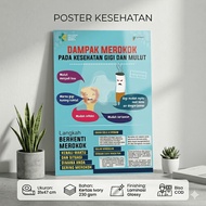 Smoking Impact Poster on Dental and Oral Health - Smoking Side Effects Poster - Stop Smoking