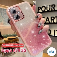KK Oppo A79 5G 2023 Bling Glitter Casing Soft Silicone Transparent Phone Case For Oppo A79 5G OppoA7
