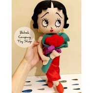 🇺🇸17吋/42cm 2010 Betty Boop 玫瑰花 情人節 美女貝蒂 玩偶 美國二手玩具 環球 貝蒂 娃娃