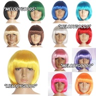 MELODG Synthetic fiber 14 Colors Party Straight Costume