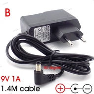 9V 1000ma Power Adapter AC DC Supply Reverse Polarity Charger Adaptor AC 100V-240V Converter Negativ