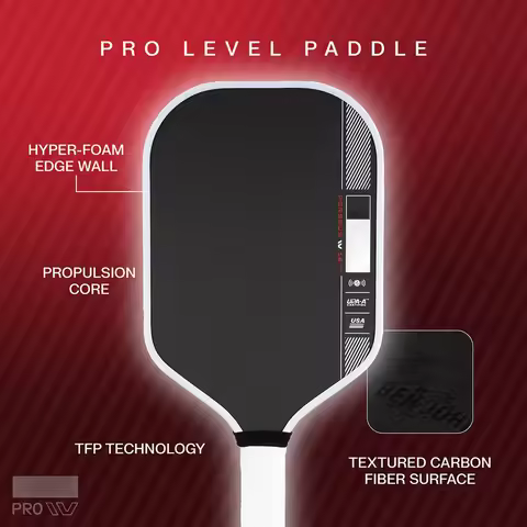 Perseus IV Pro 4 Pickleball Paddle 14mm Thickness Gen 4 TFP Foam Core T700 Carbon Fiber Pickleball R
