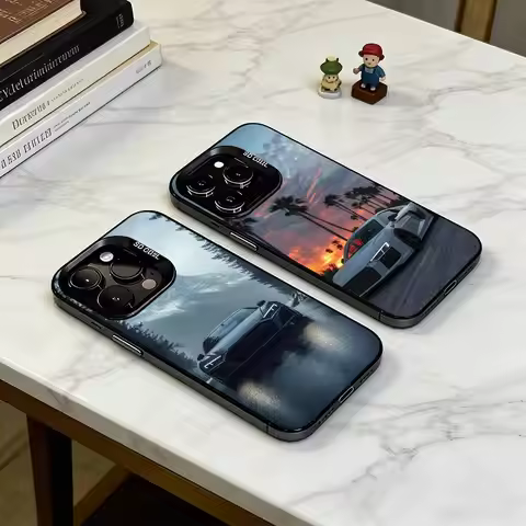 R-R8 V10 Engine Sound Graphic Phone Case For iPhone 17,16,15,14,13,12,11 Plus,Pro Max,XS,Colored Sil