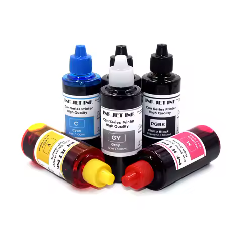 BOMA.LTD Bulk Pigment Ink Refill for Canon MG5410 MG5510 MG5610 MG6310 MG6410 MG6610 MG7110 MG7510 I
