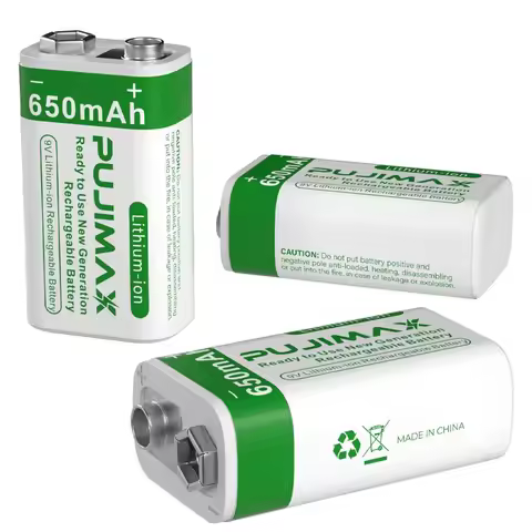 9V rechargeable battery, 1200mA multimeter, guitar instrument, 9V square 6F22 lithium-ion battery, U
