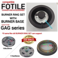 FOTILE cooker hob accessories BURNER RING SET with BURNER BASE for GAG series GAG86210 GAG86309 GAG7
