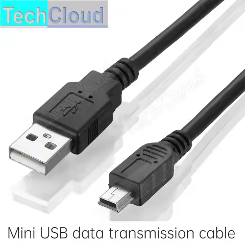 USB 2.0 Type A Male to Mini 5P Male Mini 5P USB Cable M/M Foil+Braided+PVC Shielded 30cm 50cm 1m 1.5