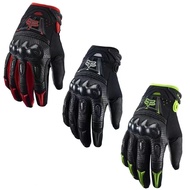 Fox bomber Gloves Cycling Equipment Carbon Fiber Hard Shell Genuine Leather Gloves Motorcycle Off-Road Gloves Racing Cycling Gloves Full Finger Gloves Outdoor Sports Gloves