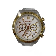 SEIKO mens watches quartz wrist watch analogues stainless WHT SLV 8T63-00D0 Direct from Japan Second