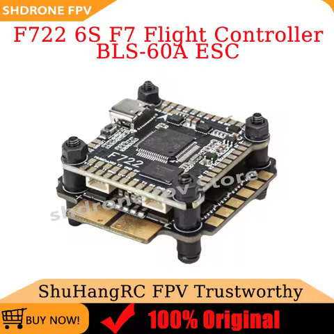 ShuHangRC FPV F722 6S F7 Flight Controller BLS-60A ESC Blackbox OSD Input Voltage 3-6S for FPV Racin