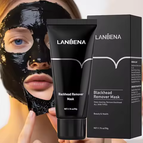 LANBENA Blackhead Remover Mask 50g, Deep Cleansing & Pore Minimizing Facial Mask, Gentle for All Ski