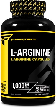 Primaforce L-Arginine (300 Capsules, 150 Servings / 1,000 mg L-Arginine Per Serving) | Extra Strengt