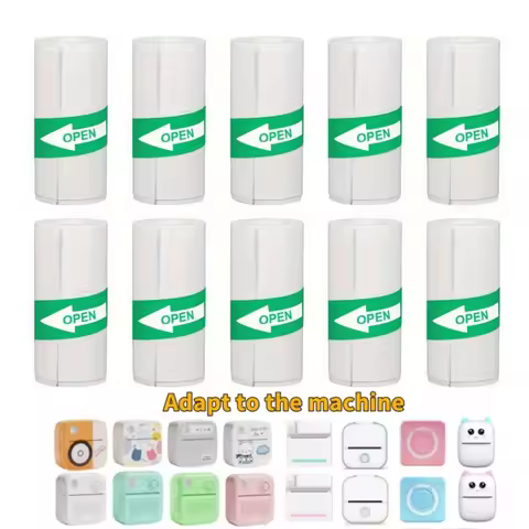 10 Roll Stickers Paper for Mini Printers 57mm Stickers 30mm Label Sticker for D3 D2 D5 D8 Portable P