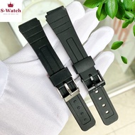 Plastic strap for Casio F94, F91 watches, stainless steel buckle and plastic buckle