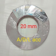 Body trim molding list chrome chrome body for cars 20mm millimeters 15 meters