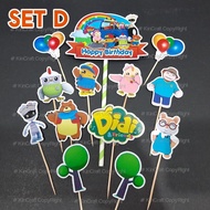 [Hot Item] Cake Topper Birthday - Didi and Friends - Set D