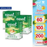 [3 กล่อง] Equal Stevia หญ้าหวาน อิควล สตีเวีย ผลิตภัณฑ์ให้ความหวานแทนน้ำตาลจากหญ้าหวานธรรมชาติ ขนาด 
