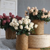 Simulation 9 Retro Roses Plastic Flowers Living Room Dining Room Artificial Artificial Flowers Dried Flowers Silk Flower Decorations Flower Decorations 420w