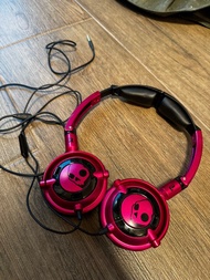 Skullcandy 桃紅色 可摺疊 耳機 foldable headphone
