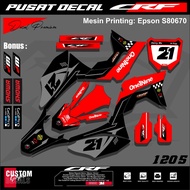 HONDA CRF 150 L Full Body Decal Sticker - Decal Sticker CRF 150 L Supermoto CustomHONDA stiker motor