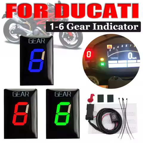 1-6 Speed Gear Indicator For Ducati Scrambler 400 800 1100 Hyper Motard Strada Hyperstrada Hypermota