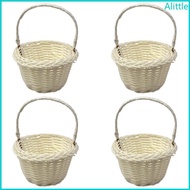 Alia Set of 4 Miniature Handwoven Baskets Ornament for Bedroom Charm and  Giving