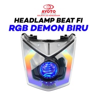 HEADLAMP / REFLEKTOR BEAT BILED PROJIE PROJECTOR AYOTO CUSTOM SEIN WELCOME LIGHT RUNNING