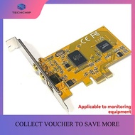 TECHCHIP-PCIE to AV 878A Video Capture Card PCIE 878 Surveillance HD Image 640x480 2 PORTS AV Svhs T