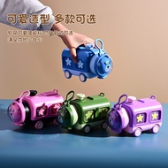 Children Water Cup Cartoon Train Straw Cup Cute Children School Special Plastic Cup Water Bottle