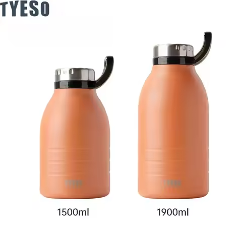 Tyeso 1500ML Stainless Steel Large Capacity Insulated Flask Outdoor Portable Sports Water Bottle wit