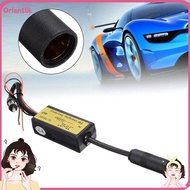ORIENTTK FM Converter, Black 12V Car FM Expander, Durable FM 76-90 Mhz Plastic Car Frequency Changer