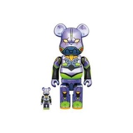 Medicom be@rbrick EVA 電鍍 初號機 400% + 100% bearbrick