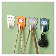 [Ready Stock] Multipurpose Hook / Owl Shape Hook /Self Adhesive Hooks / Cute Hooks for Kids Bedroom 