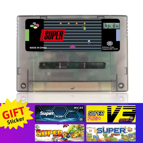 REMANK SFC Cart 3000+Retro Game Super SFC V3.0 Cart DSP SNES SFC Cart Flash SFC V3 For 16-Bit JP/EU/