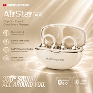 Monster | Monster Airstar A02 OWS Bluetooth 6.0 Ear Clip Headphones HiFi Stereo Sport Earbud Open Ea