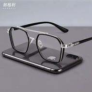 Myopia glasses male 0-600 degree anti-blue light anti-radiation flat light no degree net red gla