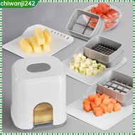 [chiwanji242] Vegetable Chopper Food Processor Multifunctional Kitchen Gadget Detachable with 3 Blad