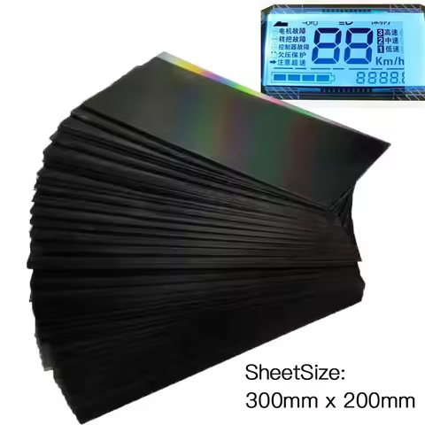 10pcs Pack 30*20cm 0 Degree Adhesive-Adhesive Linear Polarized Film Sheet,LCD Polarizer Filters,LCD