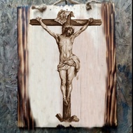 CHRISTMAS DECORATIONS WOODEN PAINTINGS JESUS CROSS SPIRITUAL DECORATIONS CHRISTIAN CHURCH JESUS