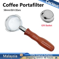 E61 Coffee Bottomless Portafilter Wooden Handle Coffee Accessories