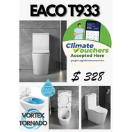 NEW UPGRADE! [CLIMATE VOUCHER] / [CDC] EACO T933-SS Rimless Tornado Toilet Closet