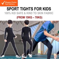 Seluar Tight Budak Lelaki Bola Seluar Tight Lelaki Budak Tight Pants Kids Seluar Fit Budak Lelaki