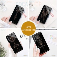 Oppo A91/Reno 3 4G glass case with 3D printed Tarot card image